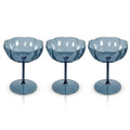 Midnight Blue Petal Coupe Dessert Glass Set