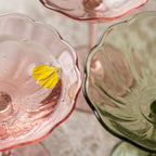 Pastel Petal Coupe Dessert Glass Set