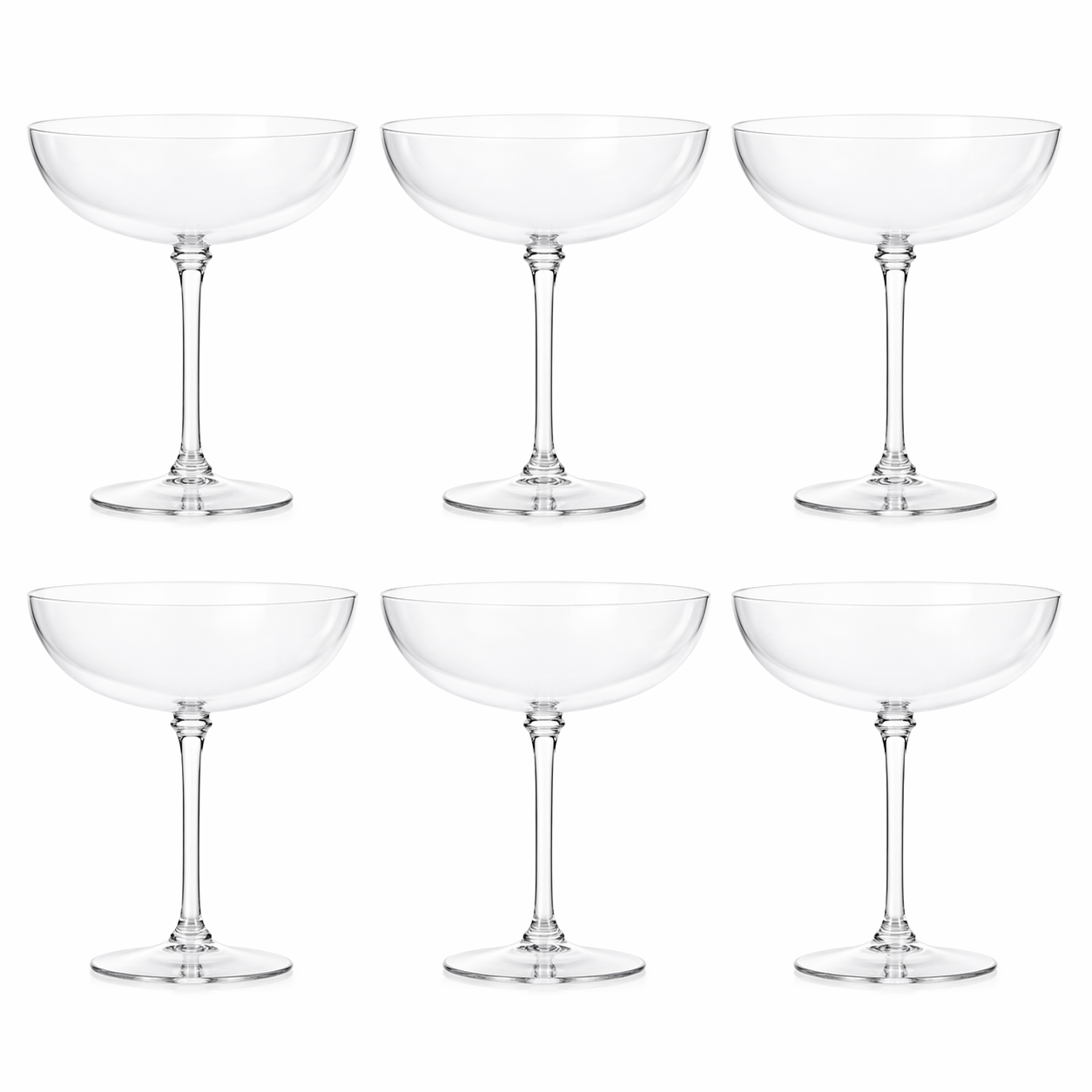 Classic Clear Coupe Glass Set