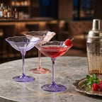 Pastel Bloom Coupe Dessert Glass Set