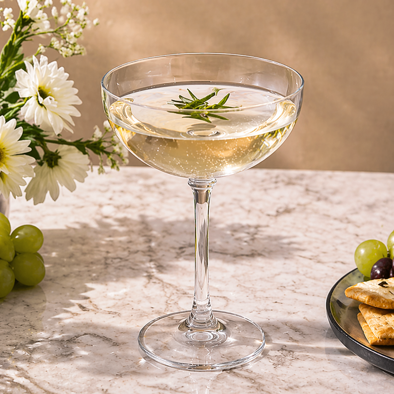 Classic Clear Coupe Glass Set