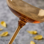 Amber Coupe Dessert Glass Set