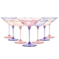 Pastel Bloom Coupe Dessert Glass Set