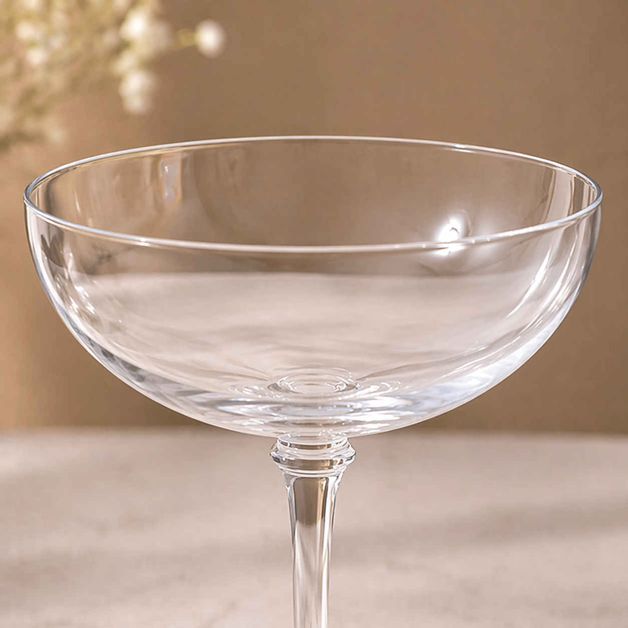 Classic Clear Coupe Glass Set